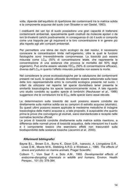 guida tecnica su metodi di analisi per il suolo ei siti contaminati apat