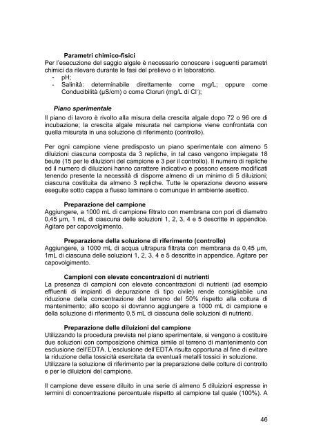 guida tecnica su metodi di analisi per il suolo ei siti contaminati apat