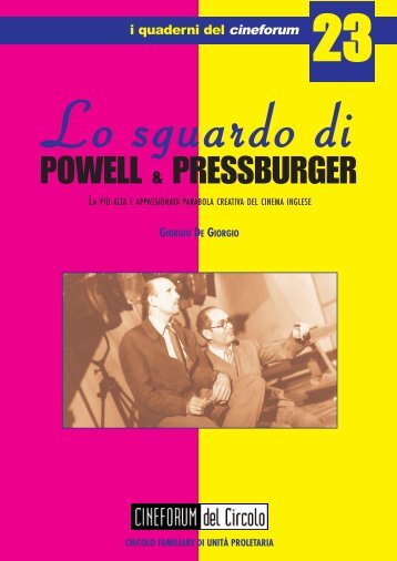 Lo sguardo di Powell & Pressburger - Cineforum del Circolo