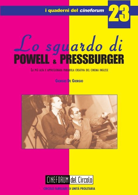 Lo sguardo di Powell & Pressburger - Cineforum del Circolo