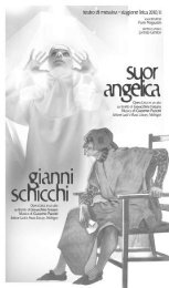 suor angelica - gianni schicchi - Teatro di Messina