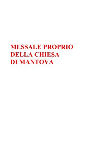 Santo - Diocesi di Mantova
