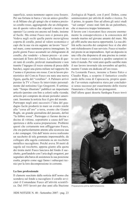 Leggi l'intero numero - Historical Diving Society Italia