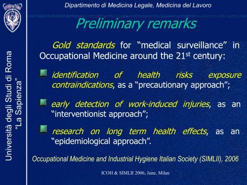 Dott. Stefano SIMONAZZI - Azienda ospedaliera S.Camillo-Forlanini