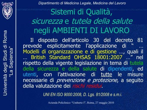 Dott. Stefano SIMONAZZI - Azienda ospedaliera S.Camillo-Forlanini