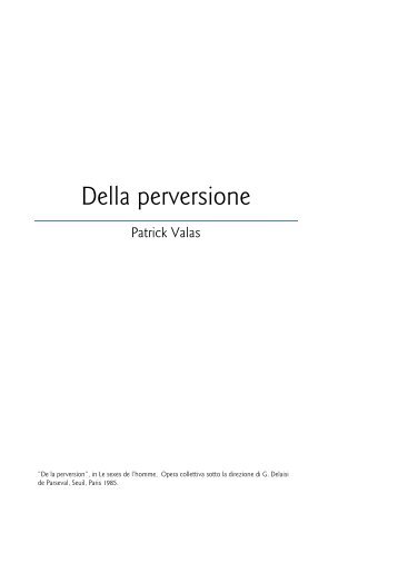 Della perversione - Lacan con Freud.it