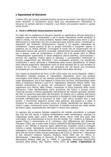 L'Apocalisse di Giovanni - Facoltà Teologica dell'Italia Settentrionale