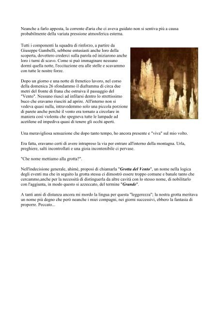 STORIA G.S.M. (in pdf) - Gruppo Speleologico Marchigiano CAI ...