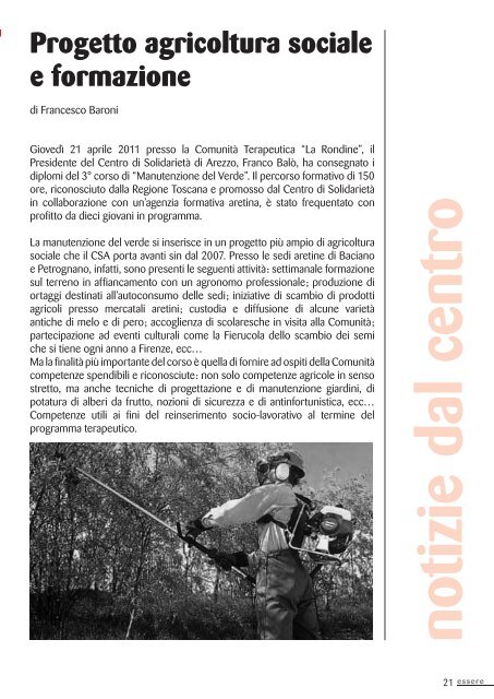 ESSERE - Maggio - Giugno 2011.pdf - CSA Arezzo