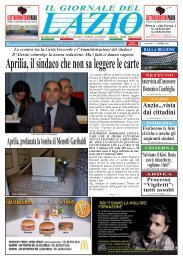 21 Aprile - Il Giornale del Lazio