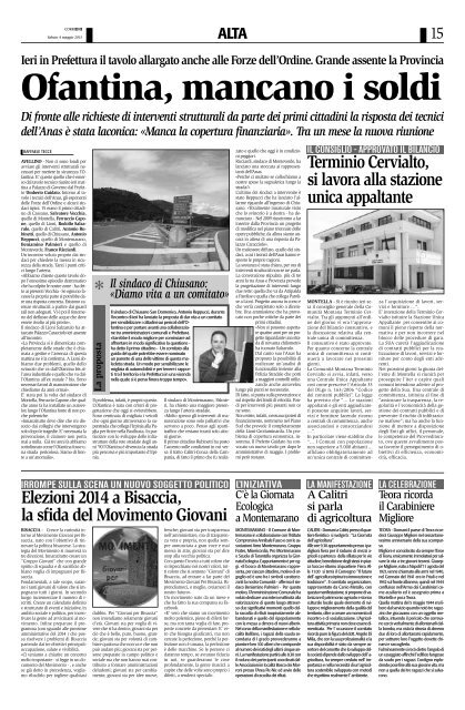 Edizione del 04/05/2013 - Corriere