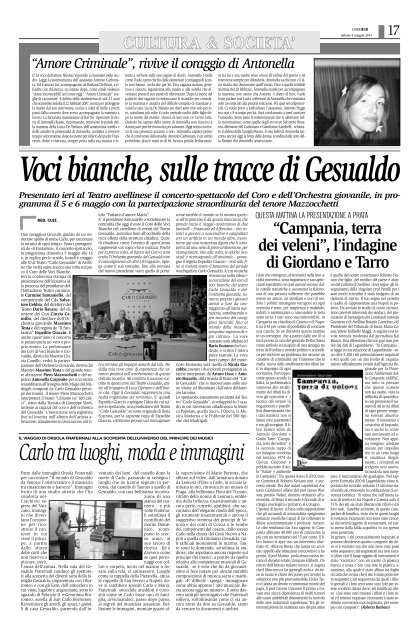 Edizione del 04/05/2013 - Corriere