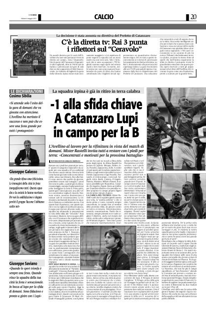 Edizione del 04/05/2013 - Corriere