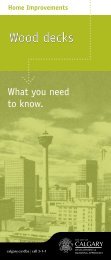 Wood decks brochure - The City of Calgary