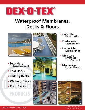 Sweets Div 7, Waterproof Membranes, Decks & Floors - Dex-O-Tex