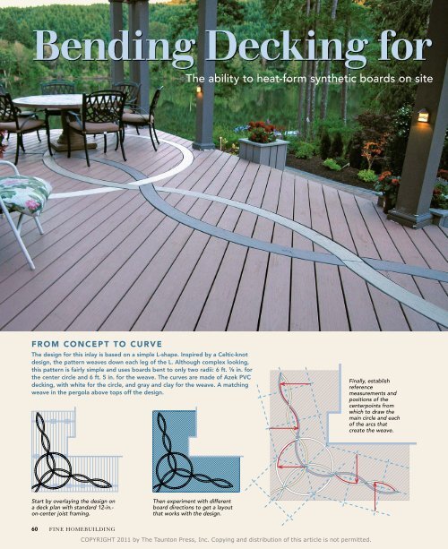 Bending Decking For Decorative Inlays Deck Builders Inc Olympia
