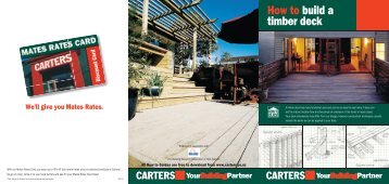 How to build a timber deck - Carters