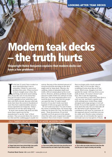 Modern teak Decks - Wooden Widget