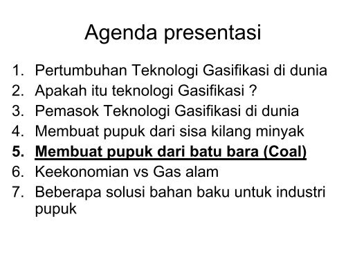 Teknologi untuk membuat Pupuk Urea dari Residue Kilang minyak ...