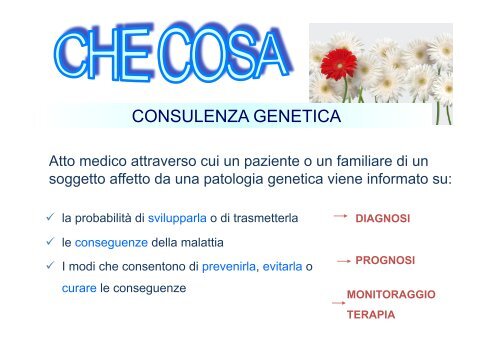 Consulenza genetica - Cusmibio.unimi.it