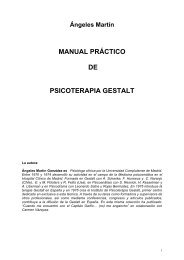 Ángeles Martín MANUAL PRÁCTICO DE PSICOTERAPIA GESTALT