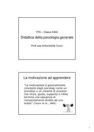 slides tfa didattica della psicologia generale n.1