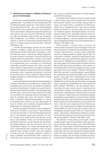 Revista da Abordagem Gestáltica - ITGT