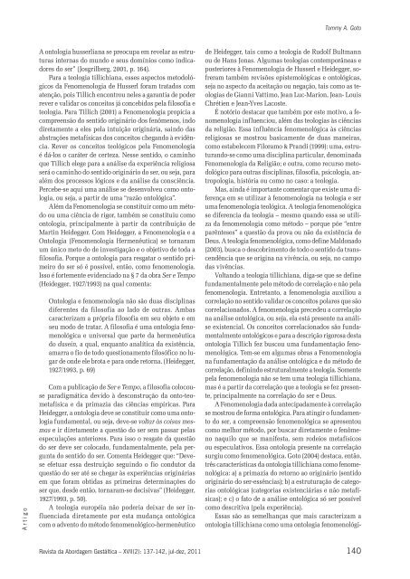 Revista da Abordagem Gestáltica - ITGT