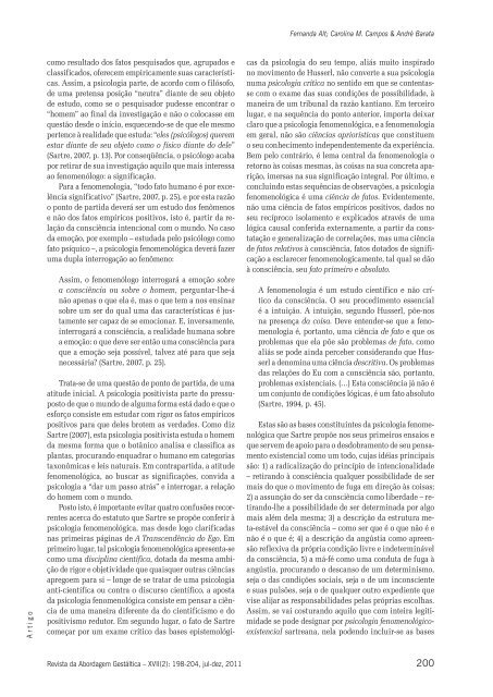 Revista da Abordagem Gestáltica - ITGT