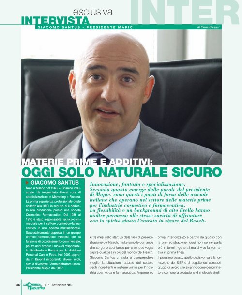 OGGI SOLO NATURALE SICURO - Promedianet.It