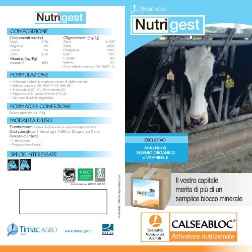 CALSEABLOC® - TIMAC Agro