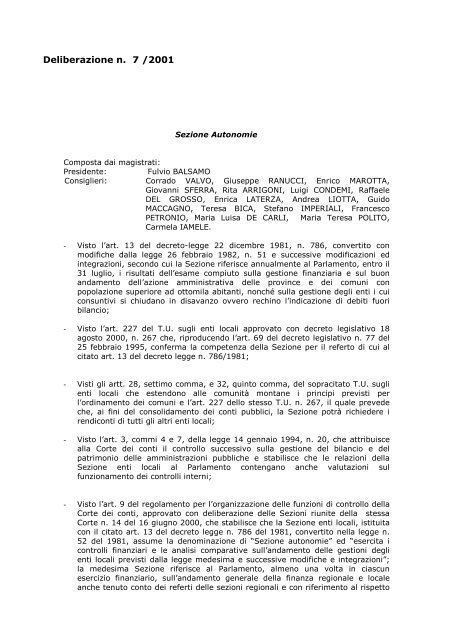 la bonifica delle lettre impone labitazione delle tasse