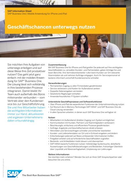 SAP Business One - Columbus Systems