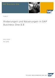 nderungen und Neuerungen in SAP Business One 8.8 - Wrede GmbH