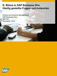 E-Bilanz und SAP Business One FAQ - Versino AG