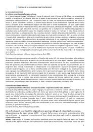 La Rivoluzione scientifica (testi introduttivi/Scheda 1)