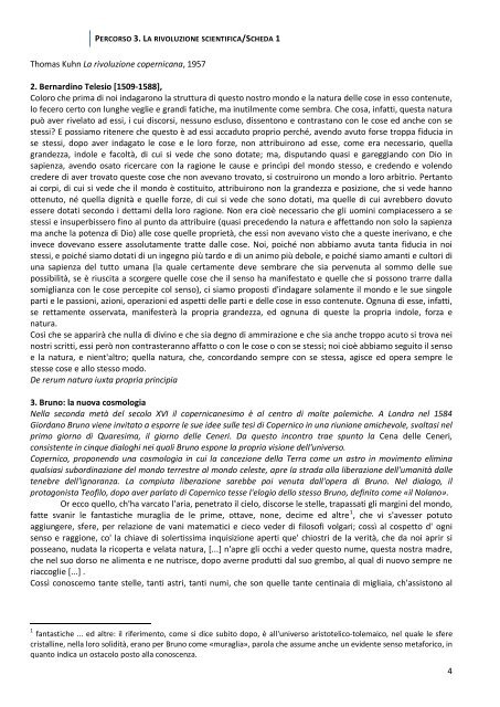 La Rivoluzione scientifica (testi introduttivi/Scheda 1)