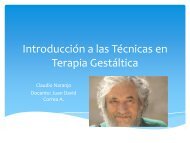 Introducción a las Técnicas en Terapia Gestáltica