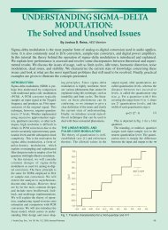 UNDERSTANDING SIGMA–DELTA MODULATION - School of ...