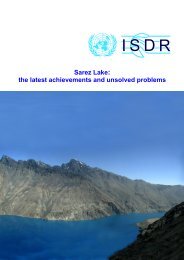 Sarez Lake the latest achievements and unsolved problems - unisdr