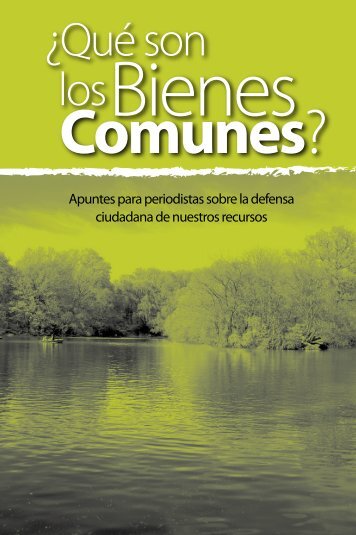 Que son los Bienes Comunes - Heinrich Böll Stiftung