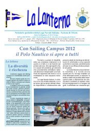 Con Sailing Campus 2012 il Polo Nautico si apre a tutti - LNI - Trieste