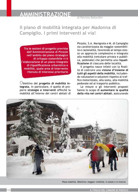 il Foglio del Comune di Pinzolo - N. 8 giugno 2009