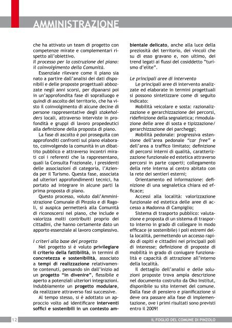 il Foglio del Comune di Pinzolo - N. 8 giugno 2009