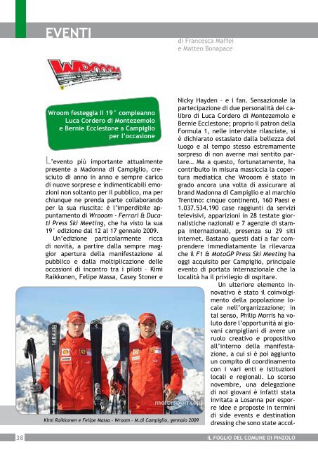 il Foglio del Comune di Pinzolo - N. 8 giugno 2009