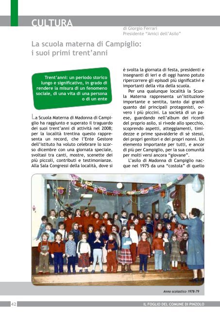 il Foglio del Comune di Pinzolo - N. 8 giugno 2009