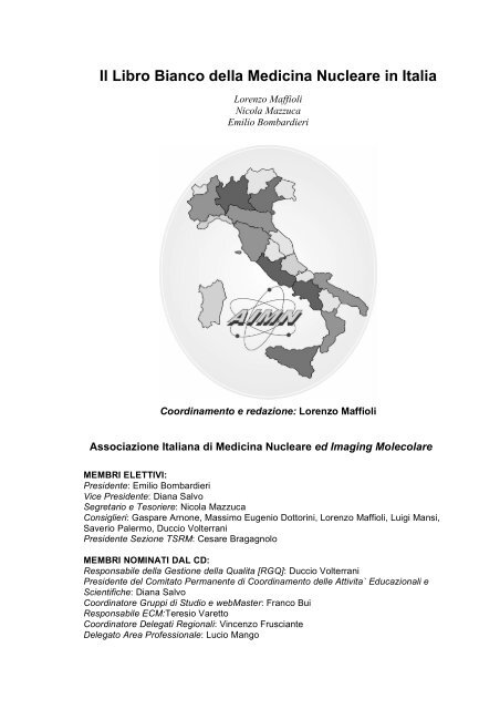 Il Libro Bianco della Medicina Nucleare in Italia - AIMN