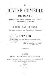 Dante Alighieri (1265-1321). La Divine Comédie de Dante, traduite ...