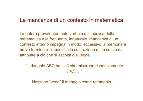 La natura innaturale della matematica - Mathesis