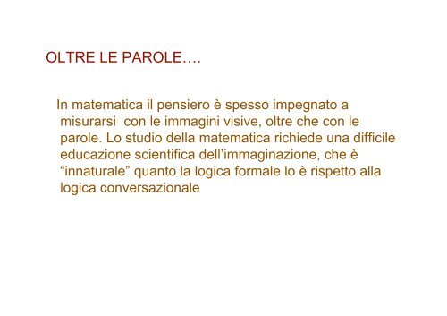 La natura innaturale della matematica - Mathesis